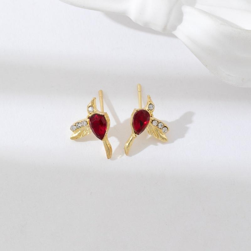 Urocze Kolorowe Ptaszki Damskie Kolczyki Wiszące Impreza Taneczna Dziewczęce Akcesoria Mody Delikatne Kolczyki z Małym Ptaszkiem