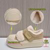 Leather Velcro board shoes women's winter new thick-soled velvet cotton shoes casual little white shoes versatile shoes children