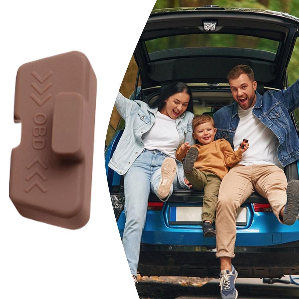 Silicone Car OBD Port Cover Waterproof Rust-proof OBD Port Lock Protective Sleeve Dust OBD Clogging Caps for Vehicle Supplies