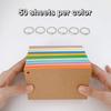 Flash Cards Lined Index Cards Study Cards with Binding Rings Revisions Cards Blank Note Cards for Vocabulary Learning