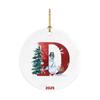 26 Letters Santa Christmas Pendant Acrylic Car Pendant Christmas Tree Decoration