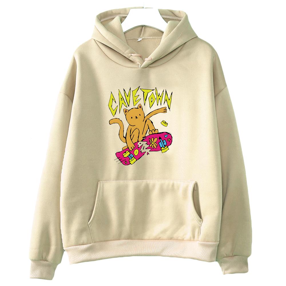 Cavetown Cat Hoodie Kawaii Cartoon Printed Sweatshirts Casual Long Sleeve Graphic Pullovers with Hooded Women Hoodies Music Tops