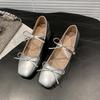 Fashion Summer Square Heel Shoes Women Fashion Square Head Shallow Mouth Butterfly Knot Slip-on Wear Resistant Heel Shoes
