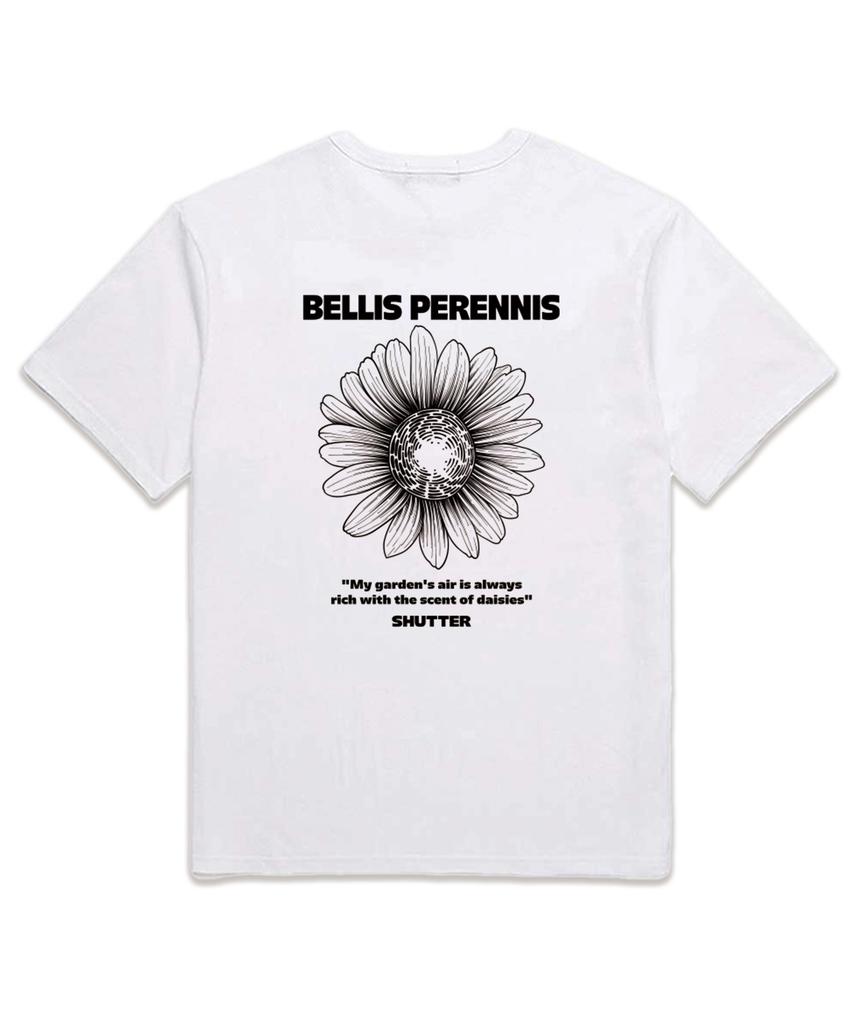 SHIRTER Bellis Logo Oversized Short Sleeve T-Shirt (Ss019) White