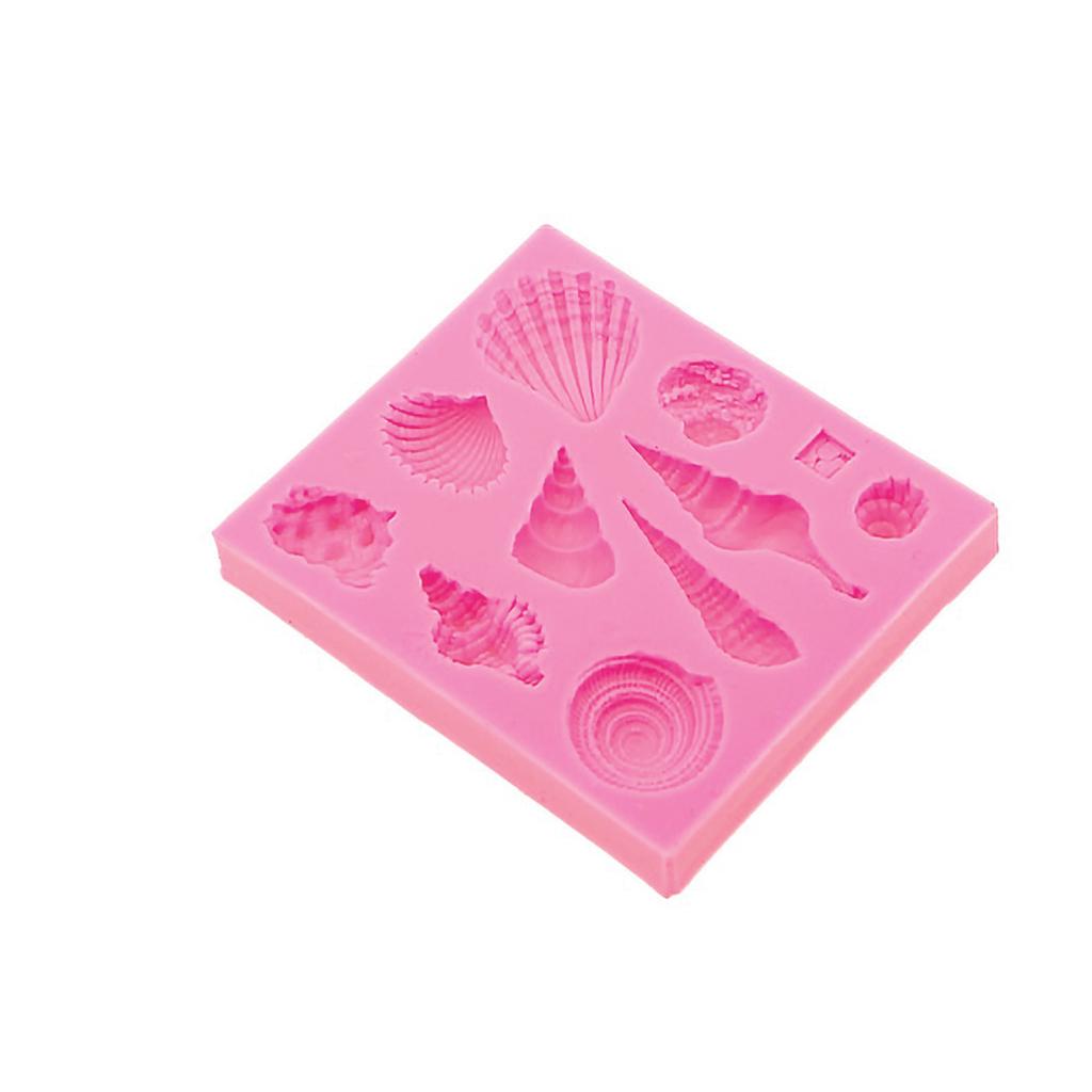 1Pcs DIY Lovely Shell Starfish Conch Sea Silicone Mold Fondant Cake Soap Mold Cake Chocolate