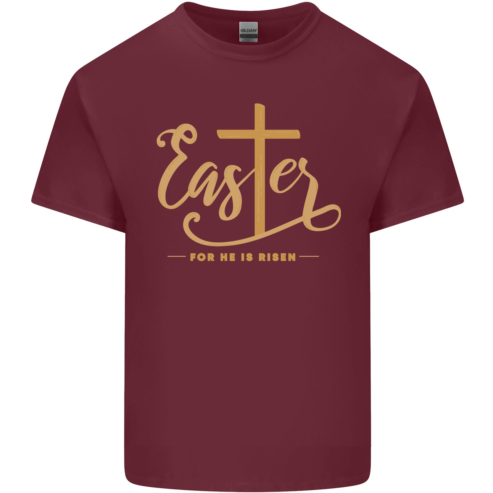 Easter For He is Risen Christian Christianity Jesus Unisexs Light Cotton TShirt S