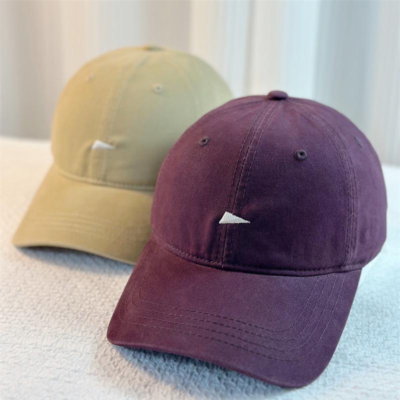 New Embroidered Inverted Triangle Baseball Cap Children Spring and Summer Widened Outdoor Sunshade Cap Men's Tide