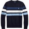 Polo Standard Fit Gestreiftes Baumwoll-Mesh-Strickoberteil Herren Oberteile MNPOSWE16820678-410