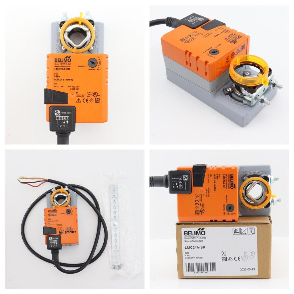 BELIMO LMQ/NMQ/SMQ/NMD/SMD Air Damper Actuator - 24A-SR/LMC24A/230A