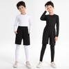 Children's Long-Sleeve Compression Shirt for Basketball Training - High Elasticity, Quick-Dry, Breathable, Warm Base Layer