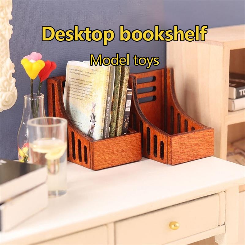 1Setul 1:12 Dollhouse Miniatura Raft de depozitare Raft de birou cutie organizatoare Model de casa Decor Jucărie Accesorii pentru casă de păpuși