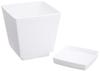 Yamato Plastkruka Planter Quench Låg Kruka (med tallrik) Nej. 6 140 x 140 x H150 Vit