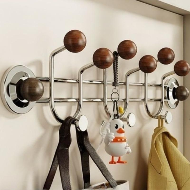 Modern Suction Cup Coat Racks Design Luxury Stainless Steel Coat Racks Nordic Removable Keys Storage Rack Room Ornament