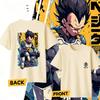 Anime Dragon Ball Vegeta Pure Cotton Tshirt 2026 Summer KidsUnisexsWomens Fashion Casual Short Sleeved Tshirt Streetwear Y2k