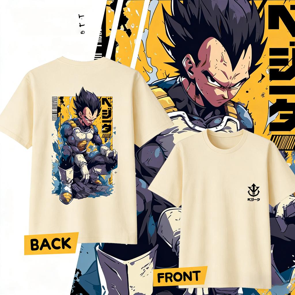 Anime Dragon Ball Vegeta Pure Cotton Tshirt 2026 Summer KidsUnisexsWomens Fashion Casual Short Sleeved Tshirt Streetwear Y2k