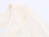 European & American Style Women's Chiffon Shirt with French Lace-up Waist, Embroidered Ruffles, and Long Sleeves