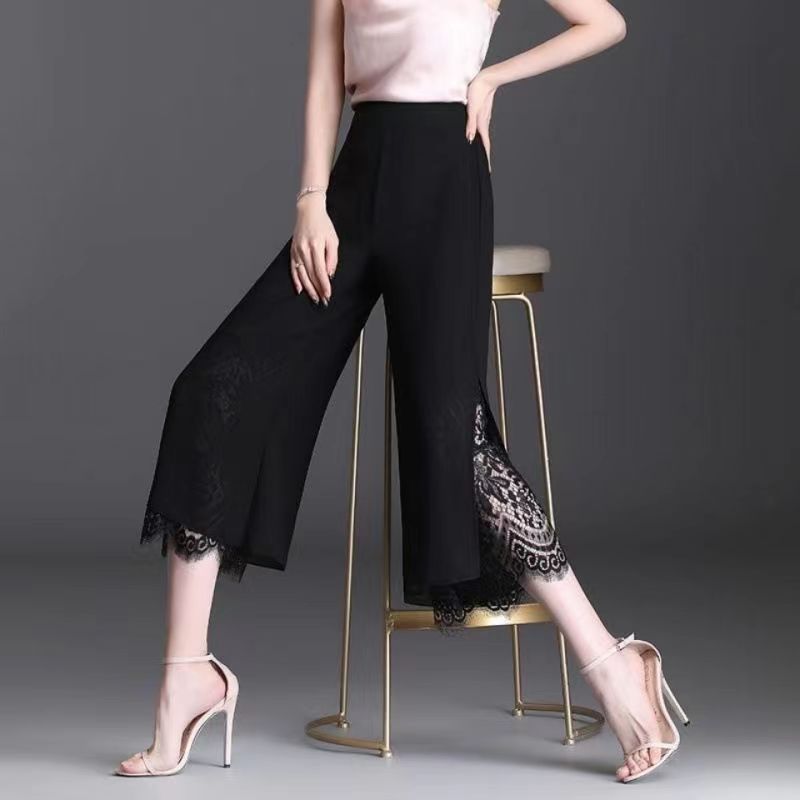 Summer New Large Size Fashion New Professional Outer Wide-leg Pants