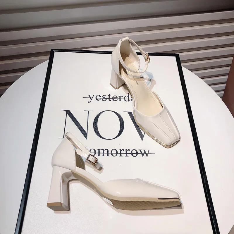 Luxury Sexy Women High Heels Classic Dress Block Heels Pumps Elegant Woman Heeled Shoes Party Office Shoes Female Heeled Sandals