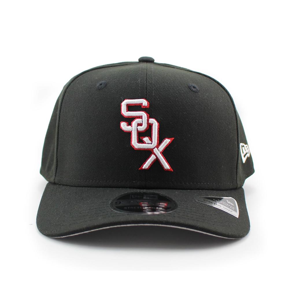 [New Era] Cap 9SEVENTY Stretch Snapback Chicago White Sox MLB COOPERSTOWN 1951 STRETCH SNAPBACK CAP BLACK CHICAGO WHITE SOX Hat [Used]