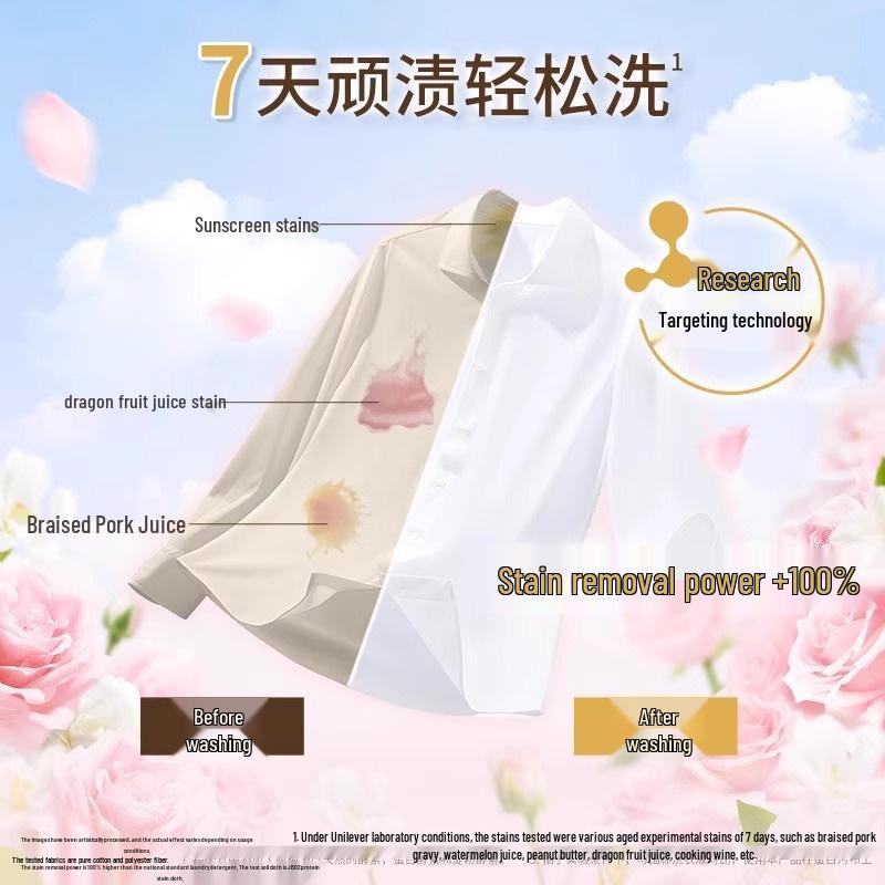 Mysterious Rose & Lotus Fragrance Laundry Detergent - Long-lasting Scent & Stain Removal