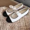 Spring New Ballet Shoes Women's Round Head Bow Pearl Mary Jane Shoes Metal Buckle Commuter Dating
