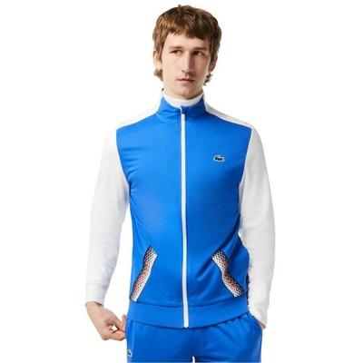 Chaqueta de chándal para hombre con bloques de color y cremallera completa, corte regular