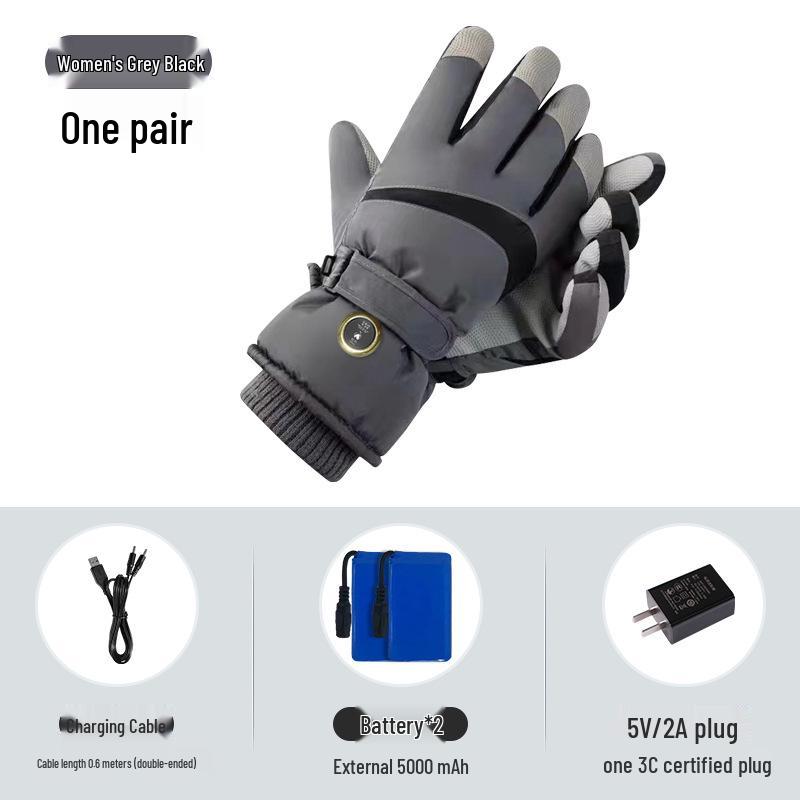 Rechargeable Heated Gloves for Men & Women - Ideal for Travel, Cold Weather, Motorcycling, and EV Riding