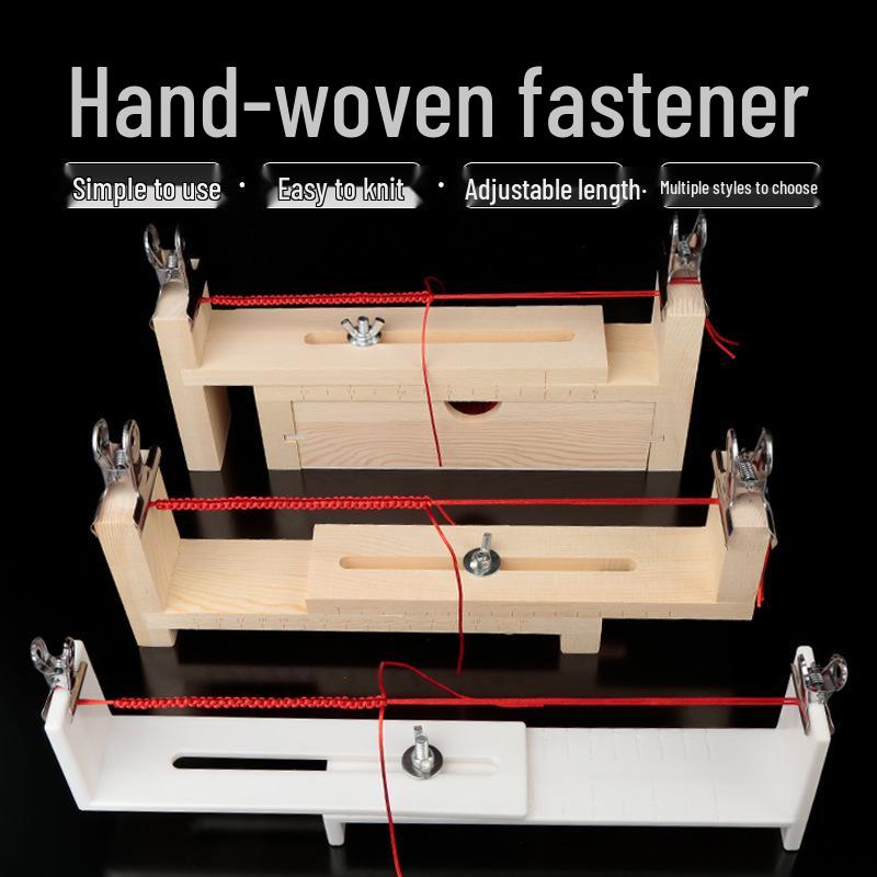 Handmade Wooden Rope Braiding Tool & Stand for Weaving
