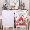 Christmas Kitchen Chair Decor Removable Decorative Chair Cover Festival Theme for Kitchen Table Home Decoration