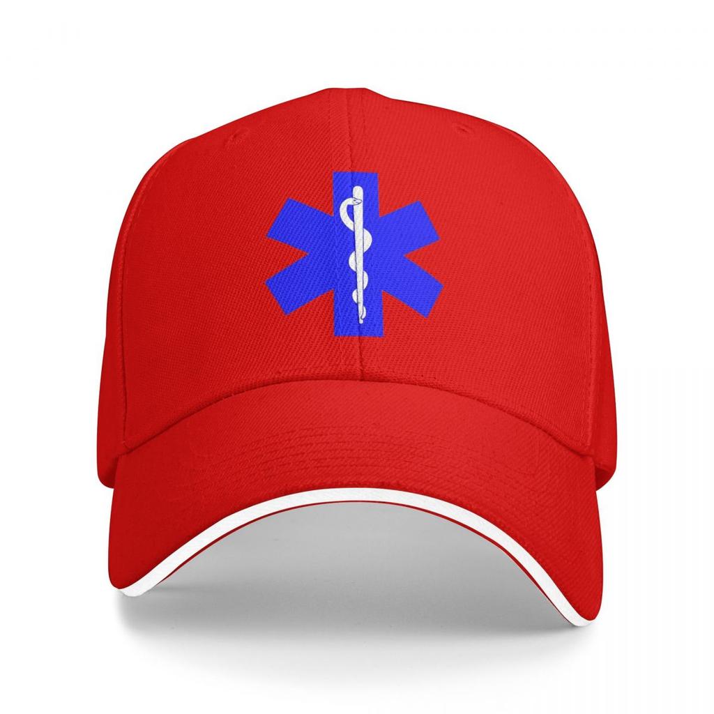 Unisex Baseball Hats EMT Star Of Life Emergency Medical Outdoor Streetwear Summer Sports Baseball Caps Hiphop Cap Casquette Hats