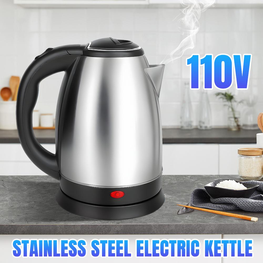 2.0L Hot Water Kettle Electric 1000W Stainless Steel Teapot with Auto Shut-Off Anti-Dry Design,Quick Boil for Hotel Family Trip