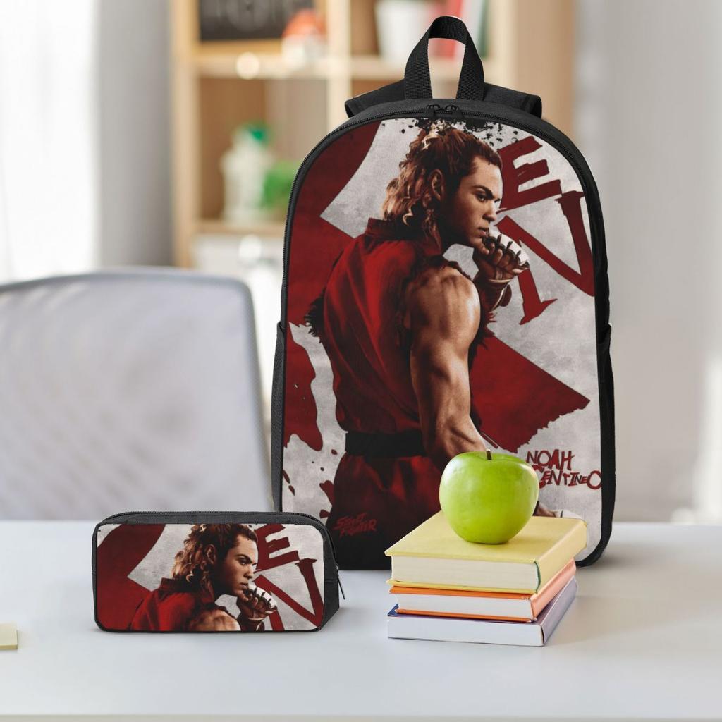 Streets Fighters Movie 2026 Kids Backpack Lunch Box Pen Bags for Boys Girls Kindergarten Backpacks School Bag Bookbag Set