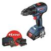 GSR 18V-50 Cordless Drill/Driver + 2 X 2.0Ah Batteries + GAL 18V-20 Charger + 43 Accessories