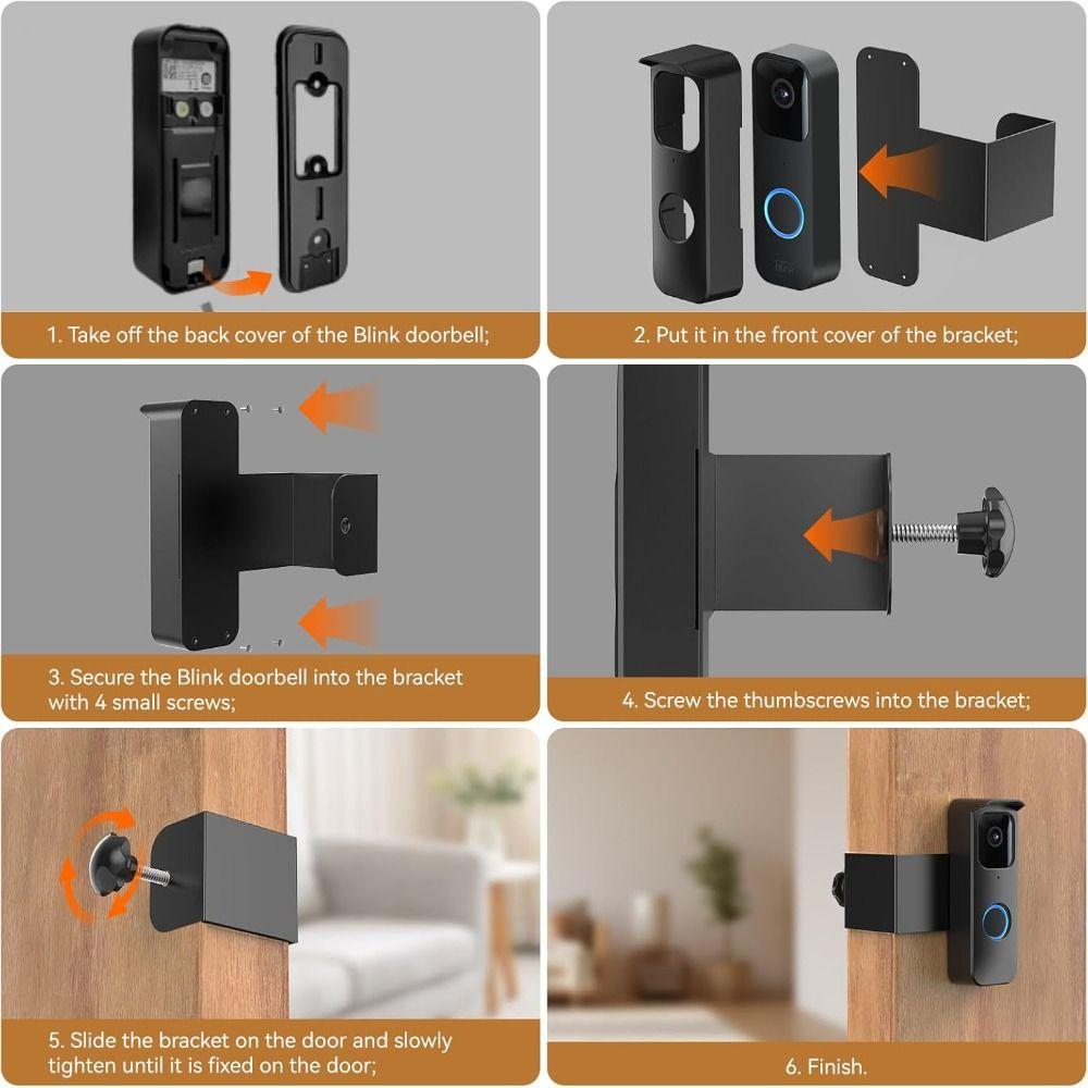 High Quality Anti-Theft for Blink Doorbell Mount Rainproof No-Drill for Blink Doorbell Holder Fixed Accessories Home