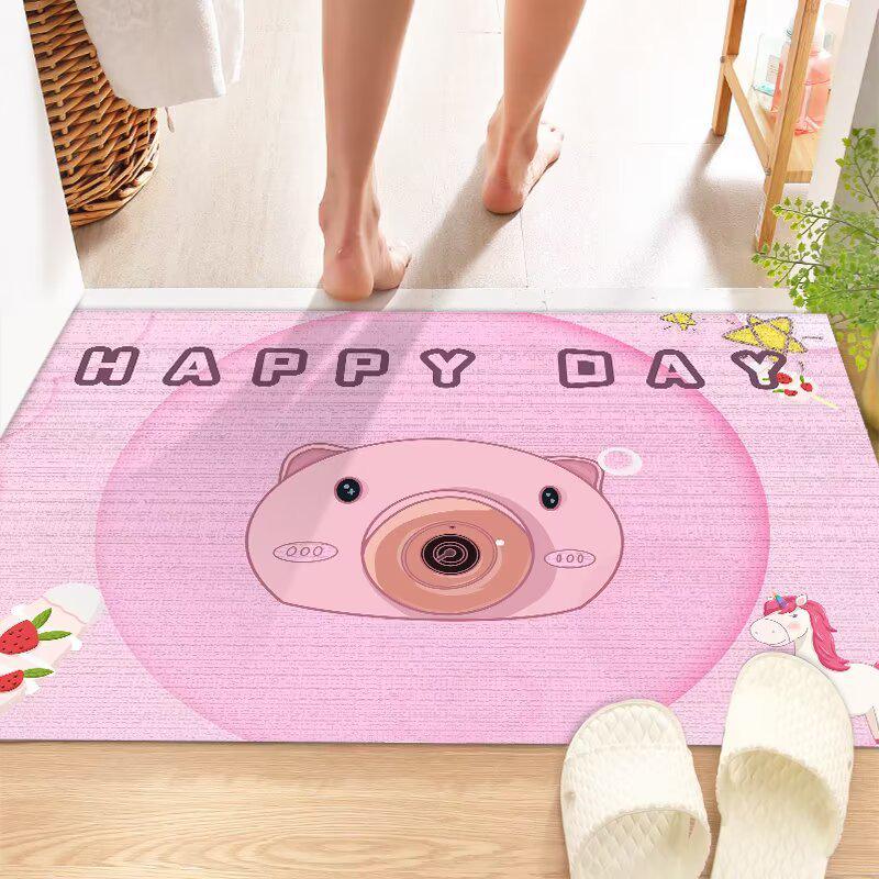 Cartoon Anti-Slip Entrance Mat for Bedroom, Bathroom, and Toilet