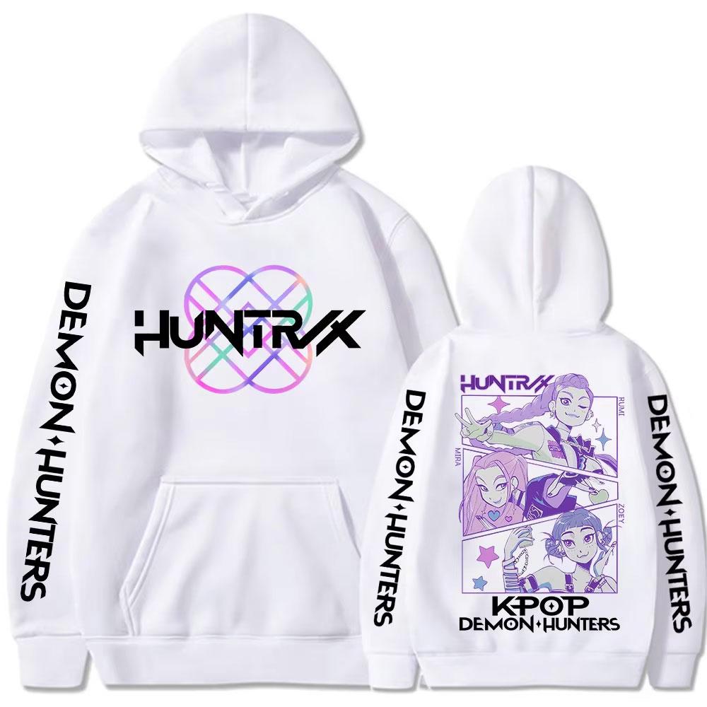 KPop Demon Hunters Movie Rumi Mira Zoey Hoodies Fashion Hip Hop Hooded Sweatshirts Men Women Clothing Casual Oversized Pullovers