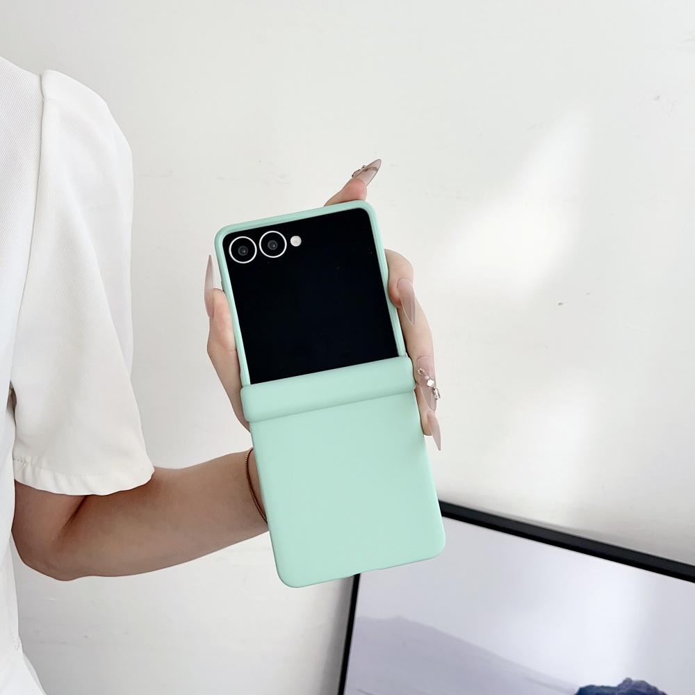 Fashion Matte Candy Pure Color Case for Samsung Galaxy Z Flip 7 6 5 4 3 zflip7 Flip6 Ultra Slim Shockproof Liquid Silicone Cover