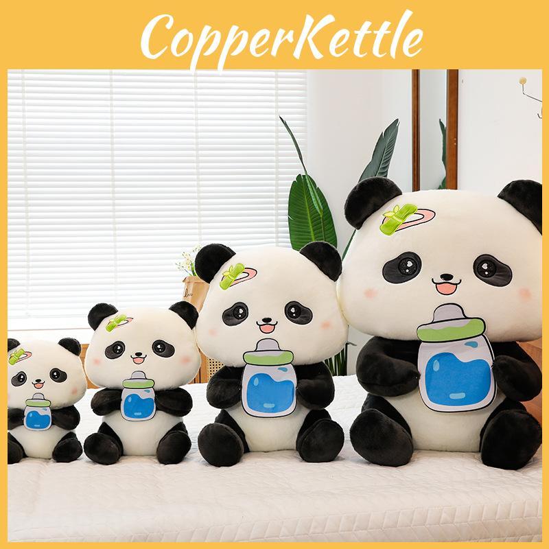 Panda Bottle Baby Plush Toy Cartoon Stuffed Animal Doll Decoration Gifts Kids