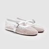 Women's shoes 2025 fishing net breathable single shoe round toe shallow mouth flat bottomed ballet shoes summer breathable mesh