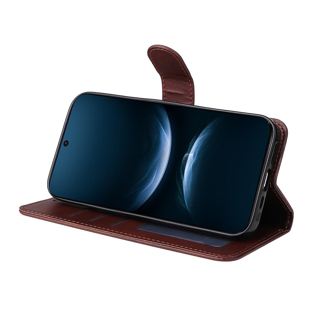 For Huawei nova 14 5G PU Leather Wallet Case Phone Stand Cover with Tempered Glass