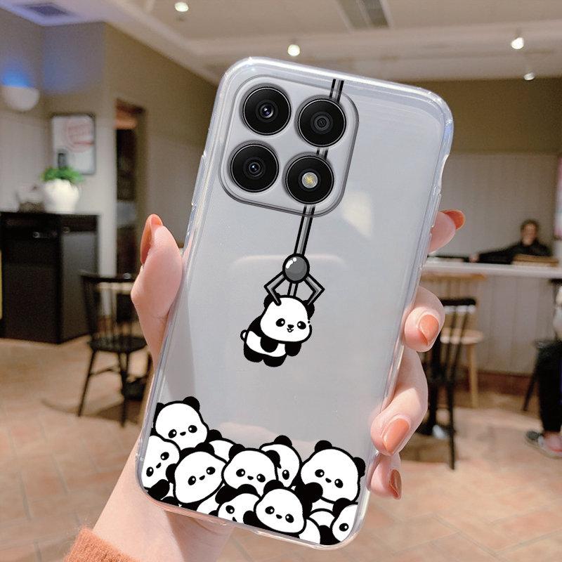 Clear Case For Honor X8b X8A X8 X7C X6 X6A X6B 70 Lite 200 Smart X7a Leopard Print Basic Phone Cover Soft Butterfly Pattern Bags