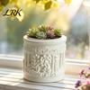 Decorative Plant Container Mini Roman Column Planter, Vintage Embossed Flower Pot, Small Greek European Style Planter Pillar Shaped for Indoor