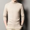 Plus Size Men Shirt Sweater Solid Color Half High Collar Casual Slim Long Sleeve Thicken Warm Tight for Men Clothes Inner Wear