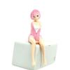 14CM Anime Re:Life in a different world from zero Figure Ram And Rem Pajamas instant noodles press Sitting Position Anime Model