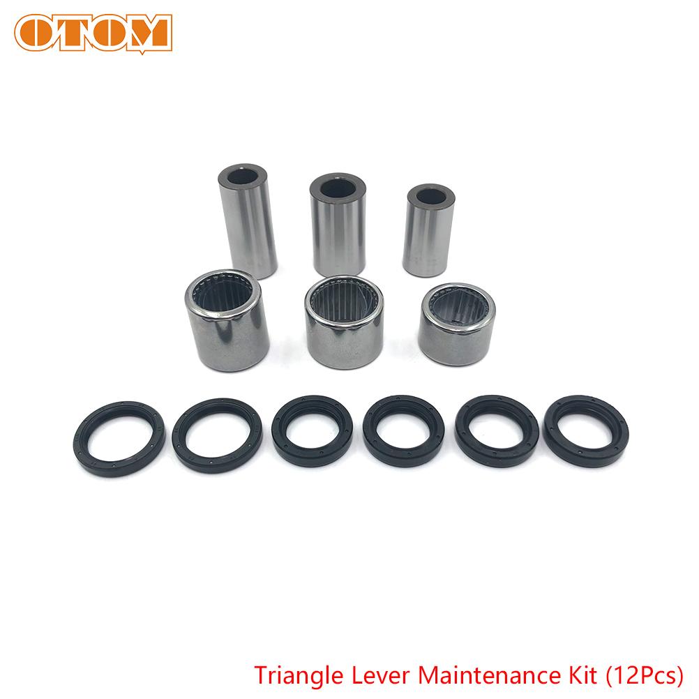 Motorcycle Rear Shock Suspension Linkage ARM Triangle Lever Lowering Link Bearing Oil Seal Bushing Set For HONDA CRF230F CRF230L