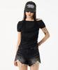 UNKNOWN PLANET Vintage Damaged Cutoff Shorts Black