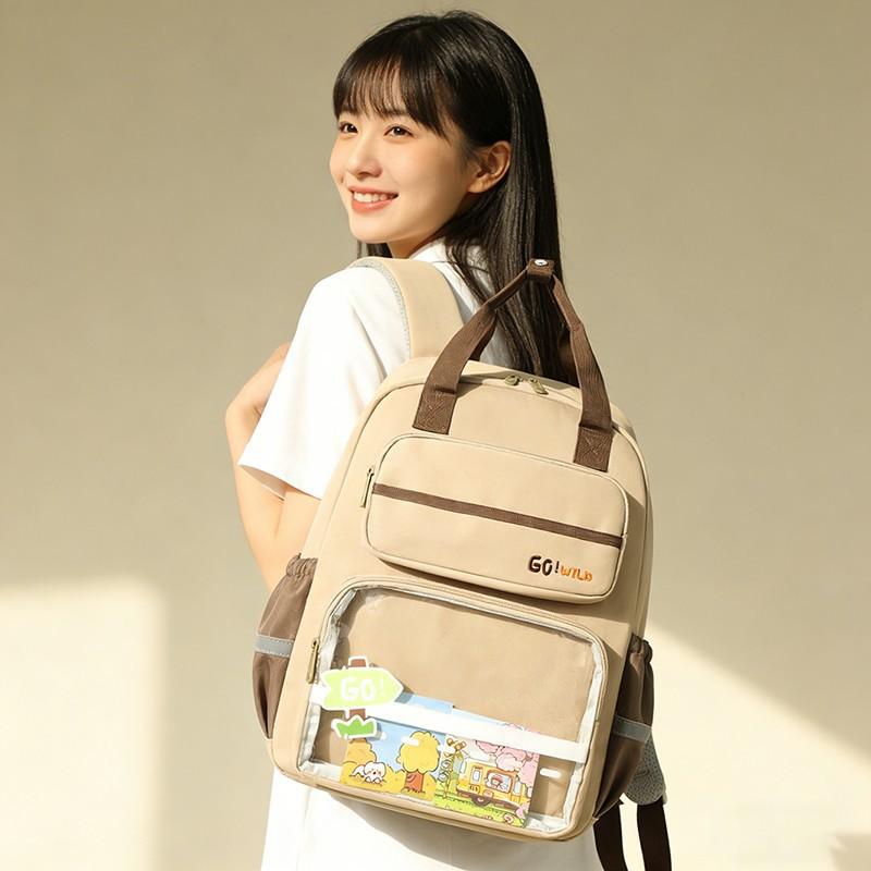 Schoolbag Manufacturer School Bag Female High School College Backpack Seasonal Junior High School Student Large Capacity Backpack Japanese School Bag