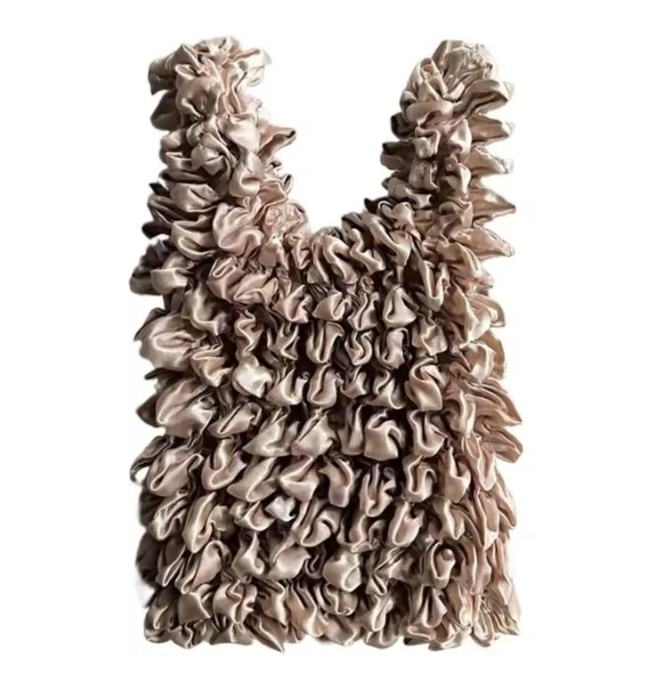 

Fold Stretch Bag Multi Purpose Elastic Flexible Shopping Bag Bubble Elastic Bag Elastic Paddy Bag Large Capacity Women Handbag