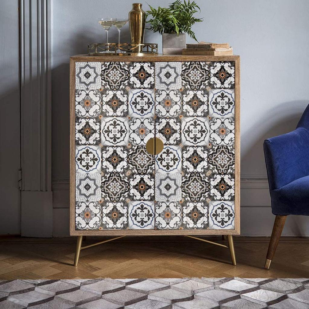 Bohemia Pattern Peel and Stick Wallpaper For Kitchen Contact Paper Decorative Self Adhesive Wallpaper Removable Wall Paper Decor