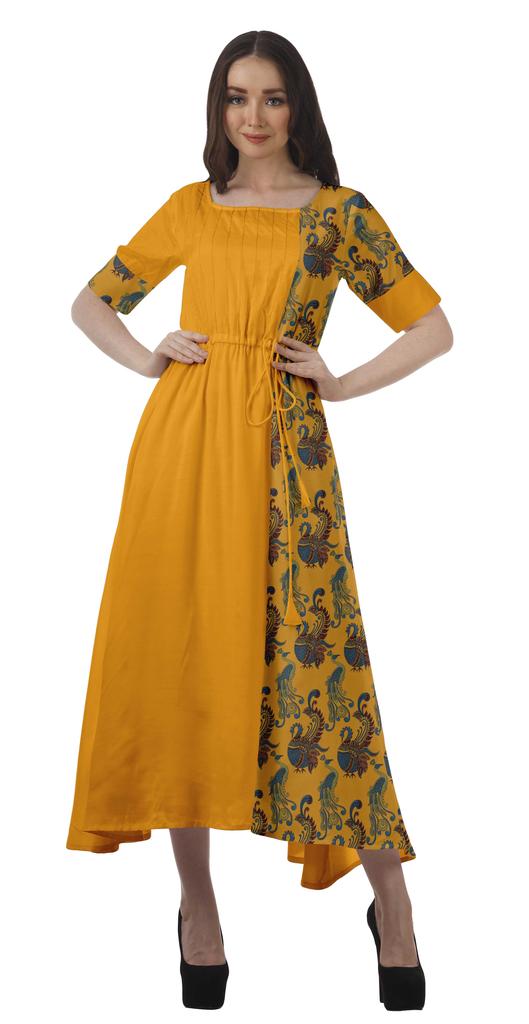 Moomaya Sukienka z krótkim rękawem, wizytowa, wiskozowa santoon, z dekoltem scoop dla